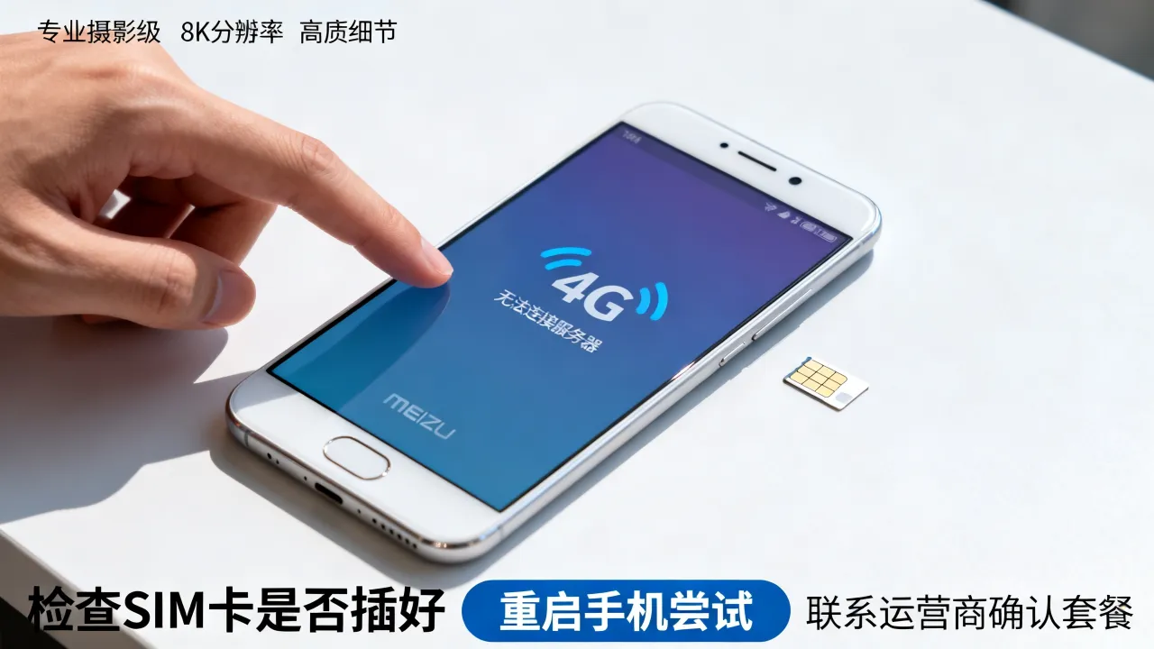 为什么魅族手机启动不了4G网络连接服务器，如何解决4G网络无法连接？