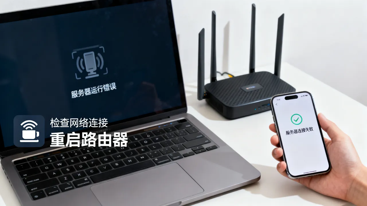qq为什么说服务器运行错误，服务器连接失败怎么解决？