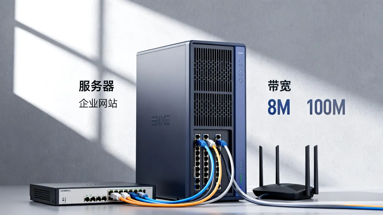 网站服务器宽带怎么选，企业网站服务器带宽多少M合适？