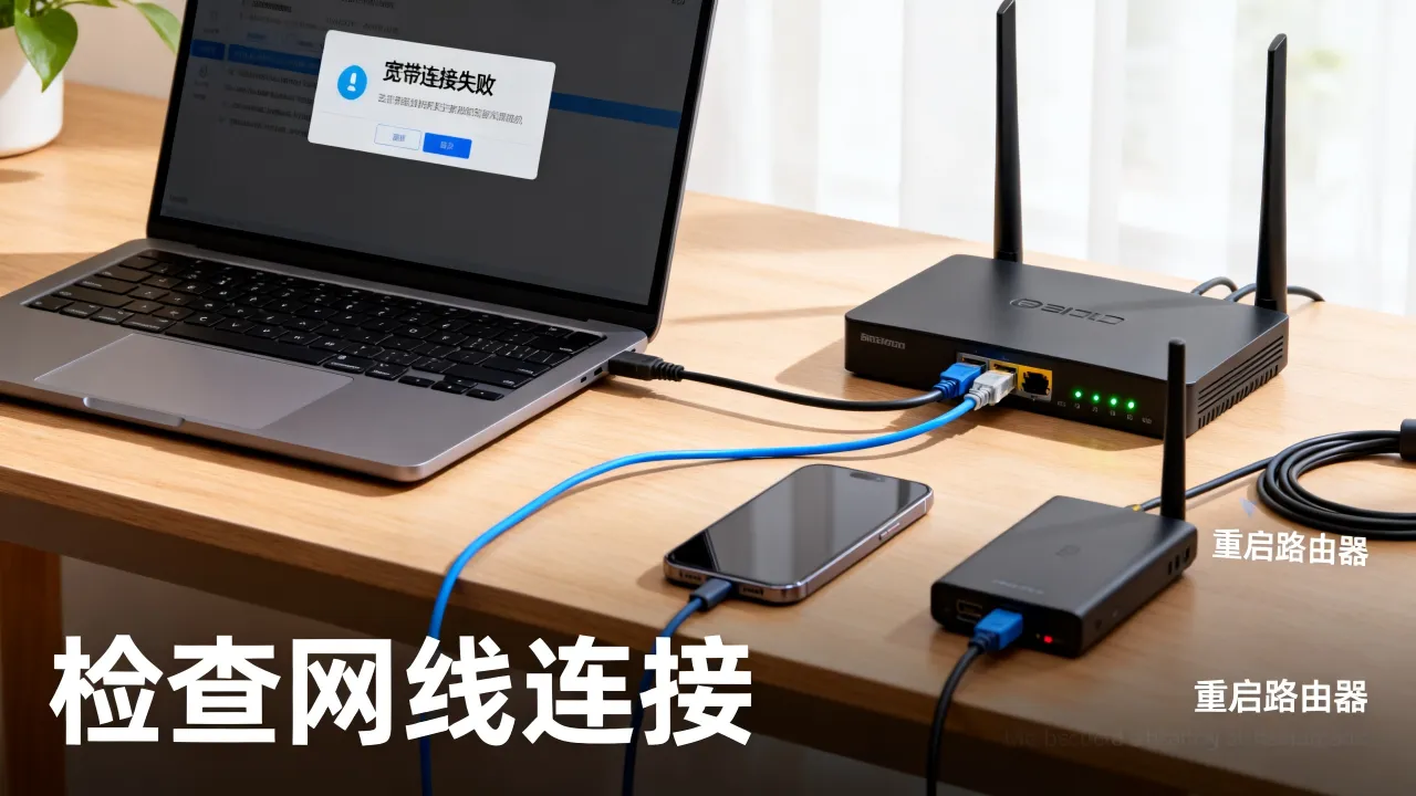 宽带未能找到服务器怎么办，宽带连接提示找不到服务器怎么解决
