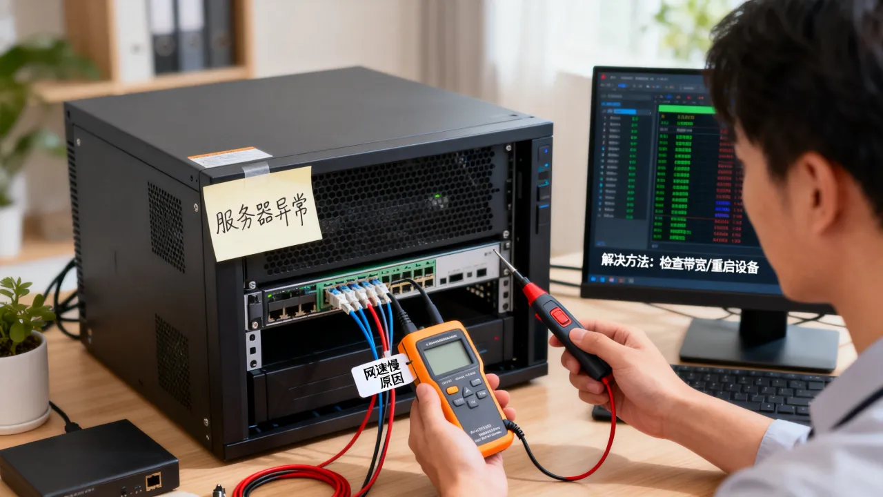 服务器异常网速慢是什么原因，服务器异常网速慢怎么解决