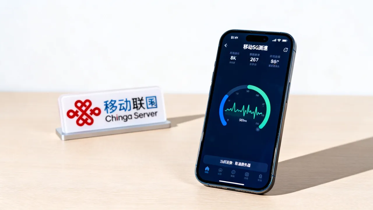 移动5g测速为什么跳联通服务器，怎么回事？