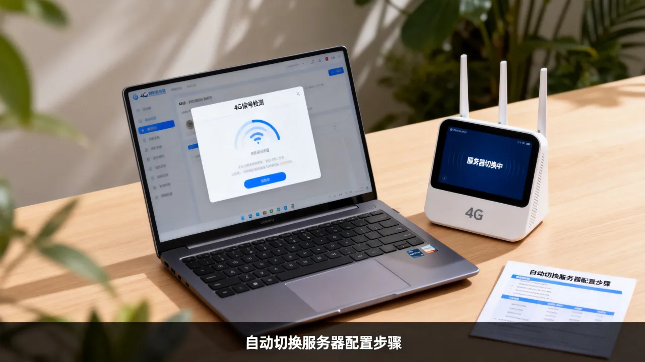 宽带4G自动切换服务器如何配置？，切换服务器怎么设置