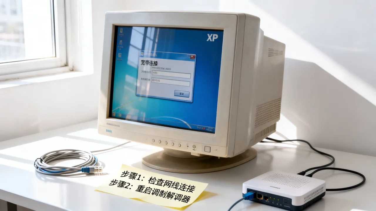 为什么XP无法建立新的宽带连接服务器？解决教程