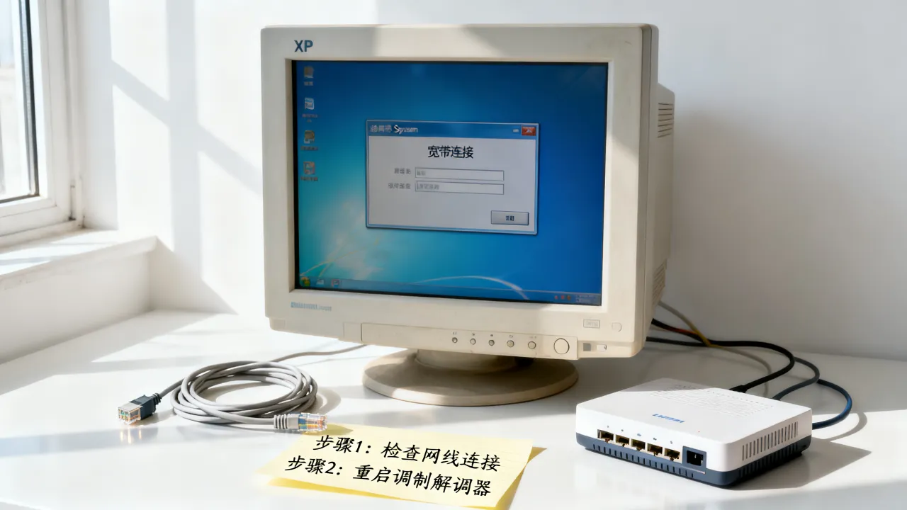 为什么XP无法建立新的宽带连接服务器？解决教程