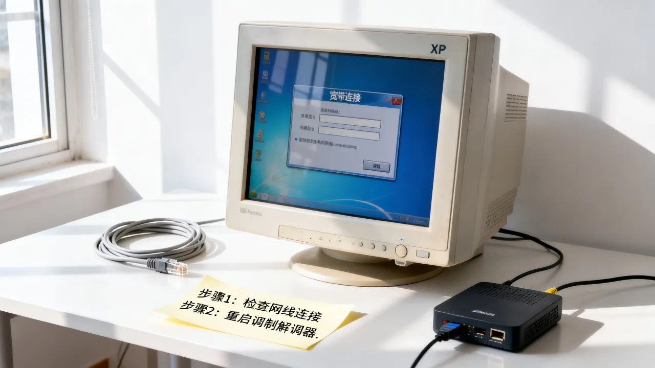 为什么XP无法建立新的宽带连接服务器？解决教程