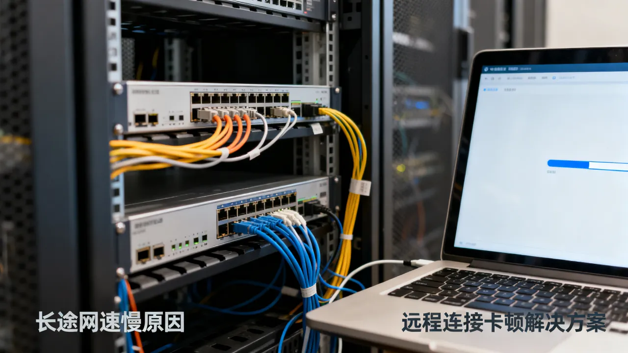 为什么到服务器的长途网速慢？远程连接卡顿怎么解决