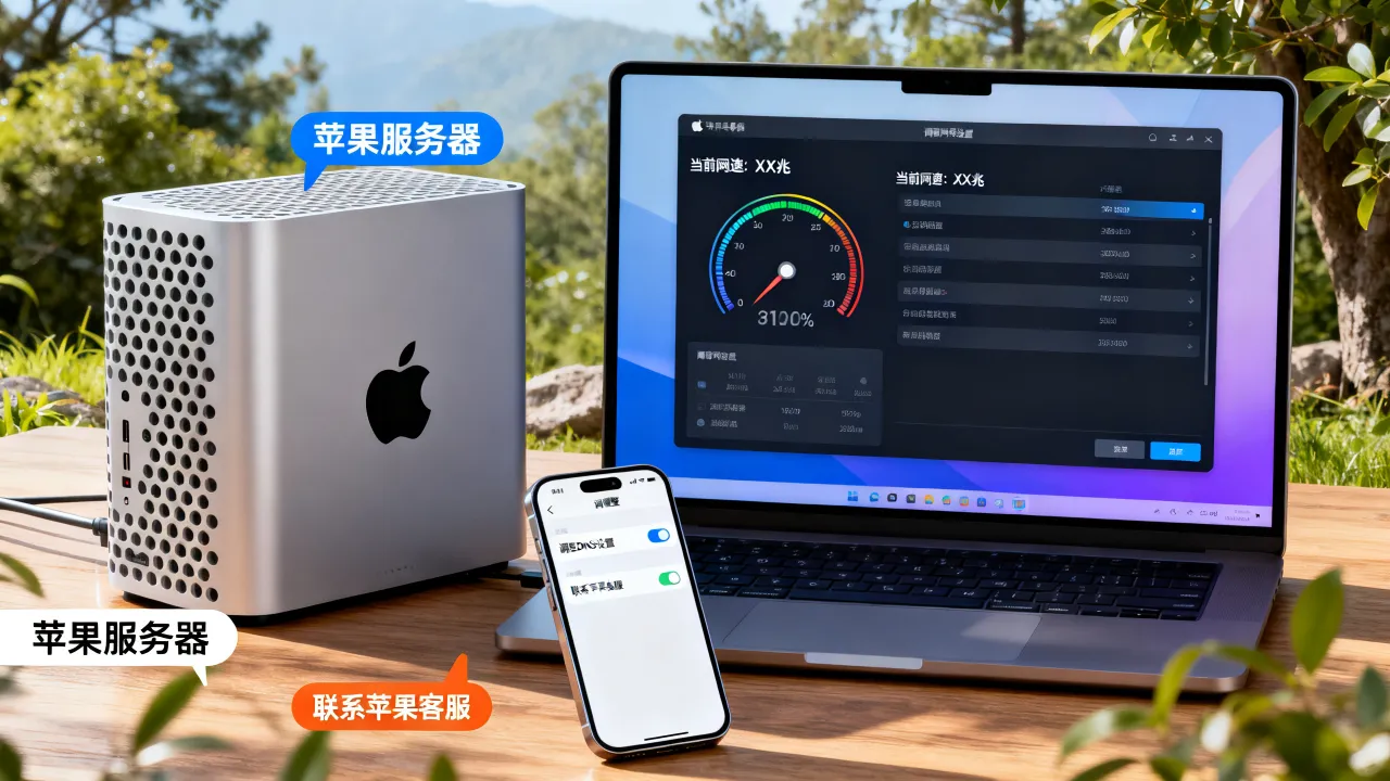 苹果服务器网速多少兆，苹果服务器网速慢怎么解决