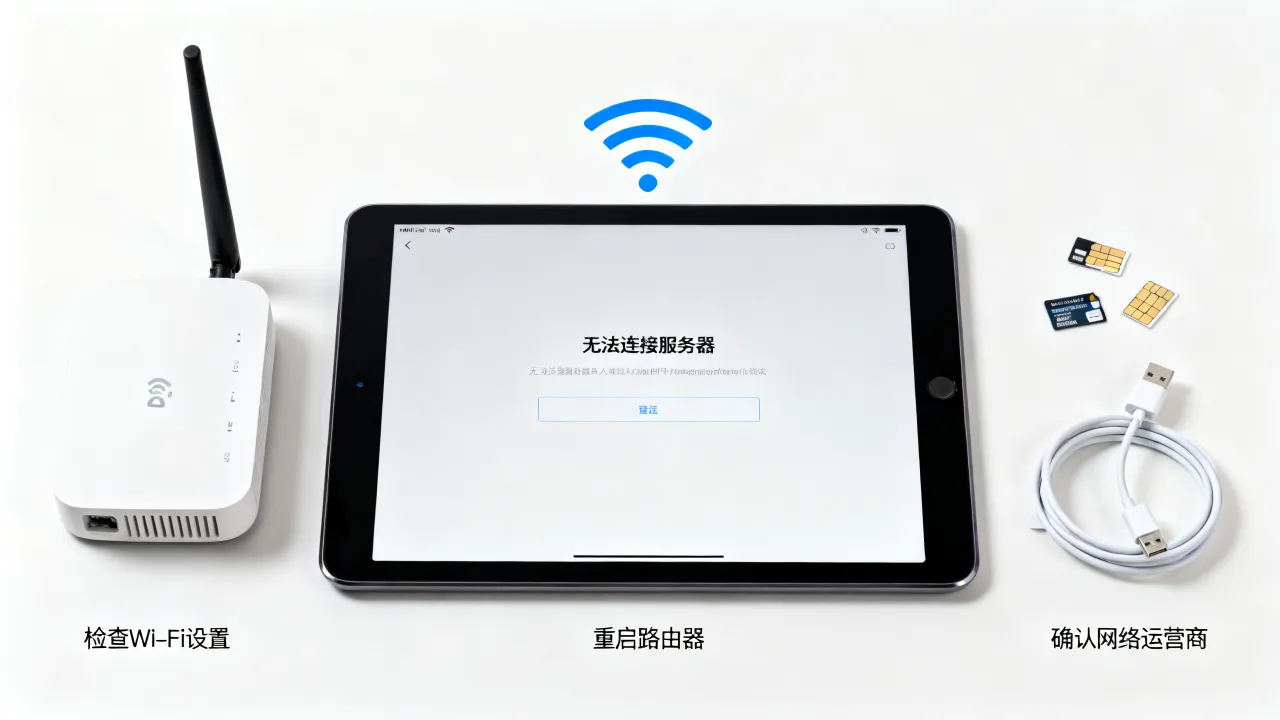 为什么iPad没有网络连接到服务器，iPad无法连接服务器是什么原因