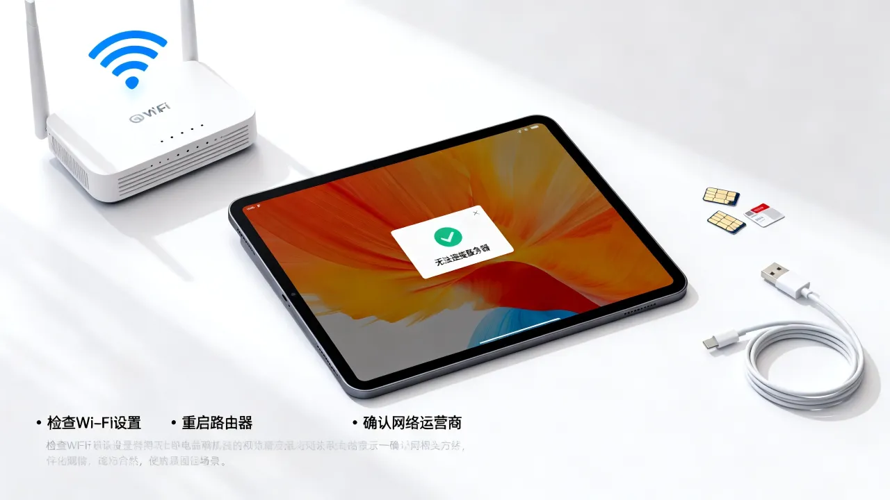 为什么iPad没有网络连接到服务器，iPad无法连接服务器是什么原因