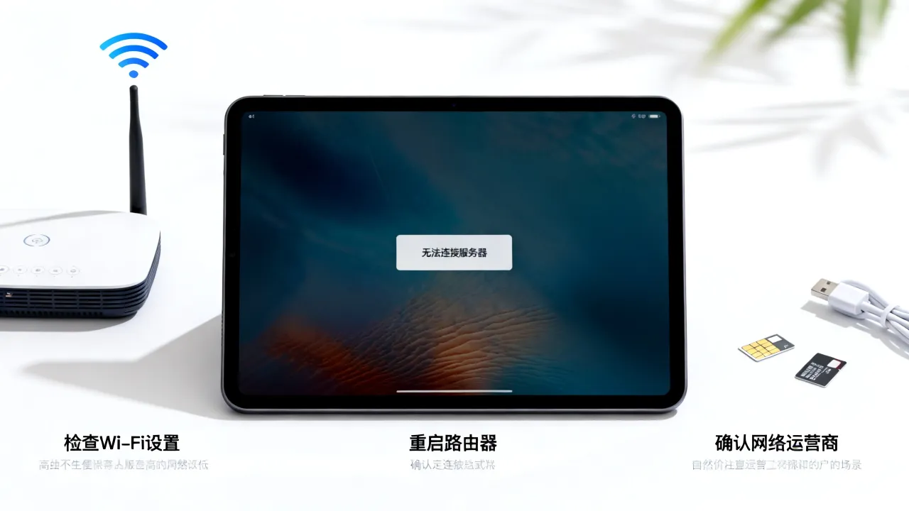 为什么iPad没有网络连接到服务器，iPad无法连接服务器是什么原因