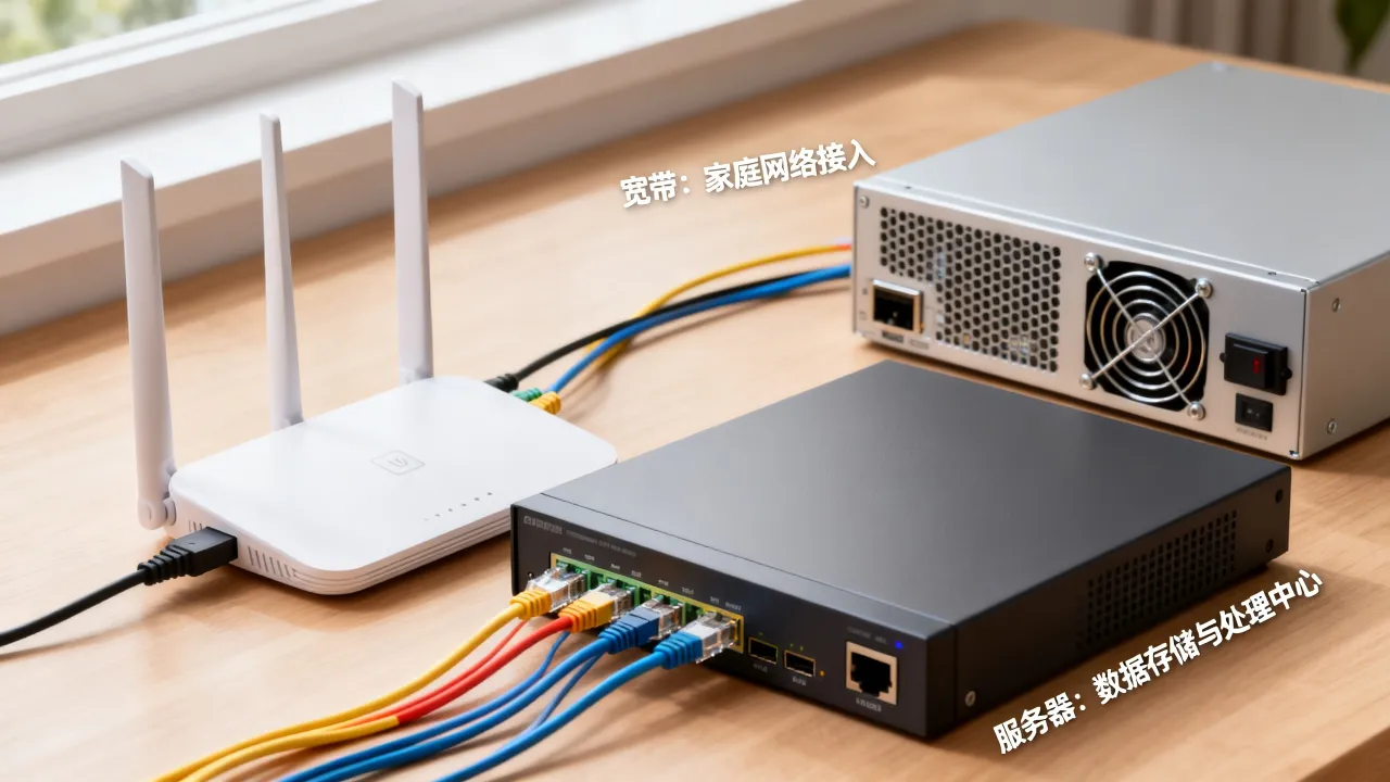 宽带跟服务器什么关系，服务器和宽带有什么区别