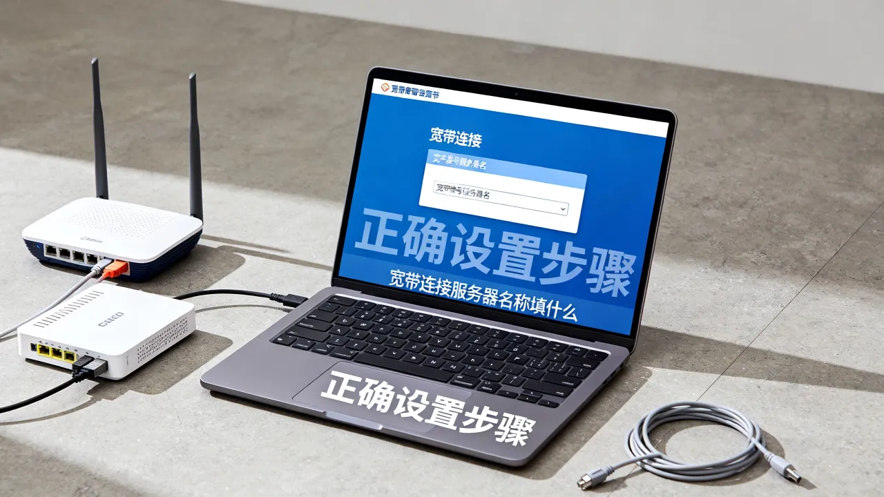 宽带拨号服务器名是什么？如何正确设置才能上网，宽带连接服务器名称填什么