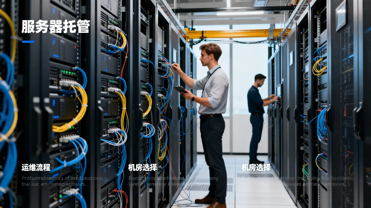 企业服务器托管运维怎么做？托管机房选择注意事项有哪些，