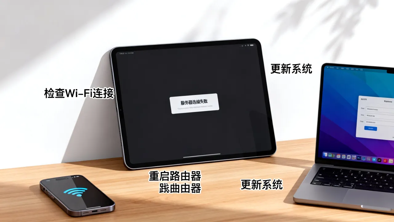 ipad为什么停止服务器响应，ipad服务器连接失败怎么办