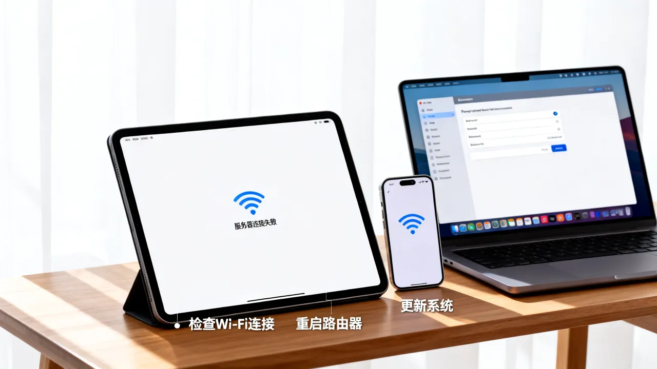 ipad为什么停止服务器响应，ipad服务器连接失败怎么办