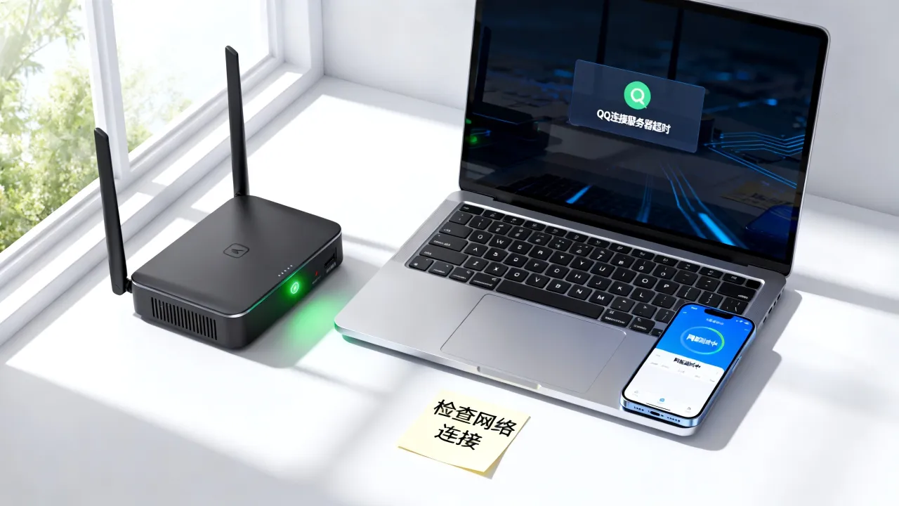 QQ连接服务器超时怎么回事？是电脑还是网速问题？