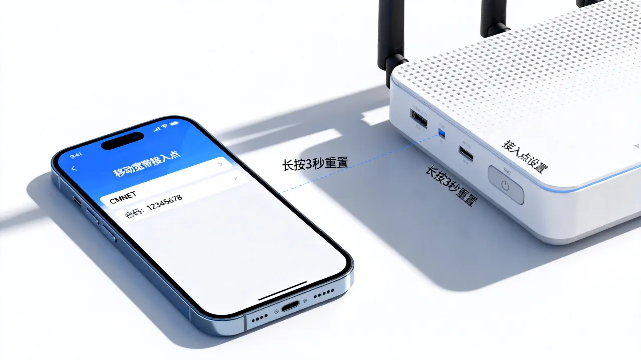 移动宽带服务器接入点怎么设置？连接不上怎么办