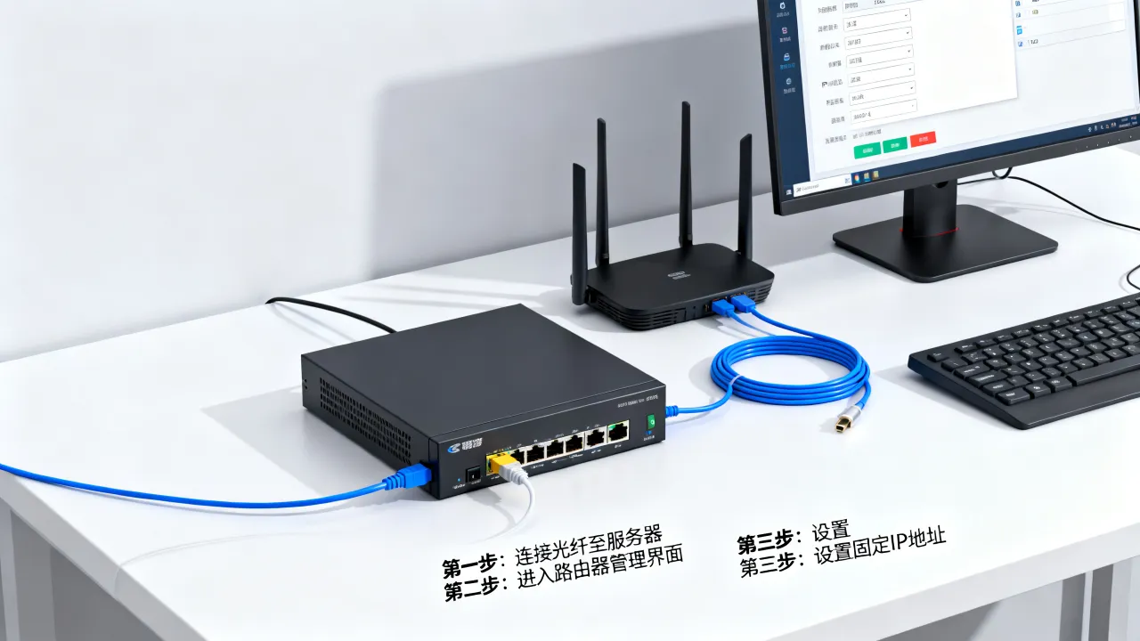 电信光纤宽带服务器IP怎么设置，固定IP地址配置教程
