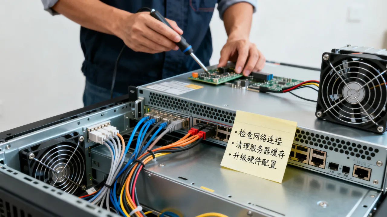 网维服务器卡顿怎么解决，网维服务器卡顿原因及解决方法有哪些