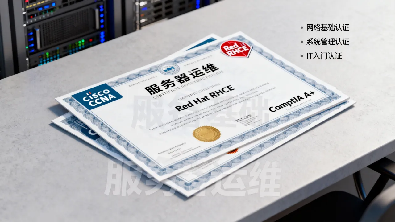 服务器运维需要考取哪些证书，哪个含金量更高更实用？