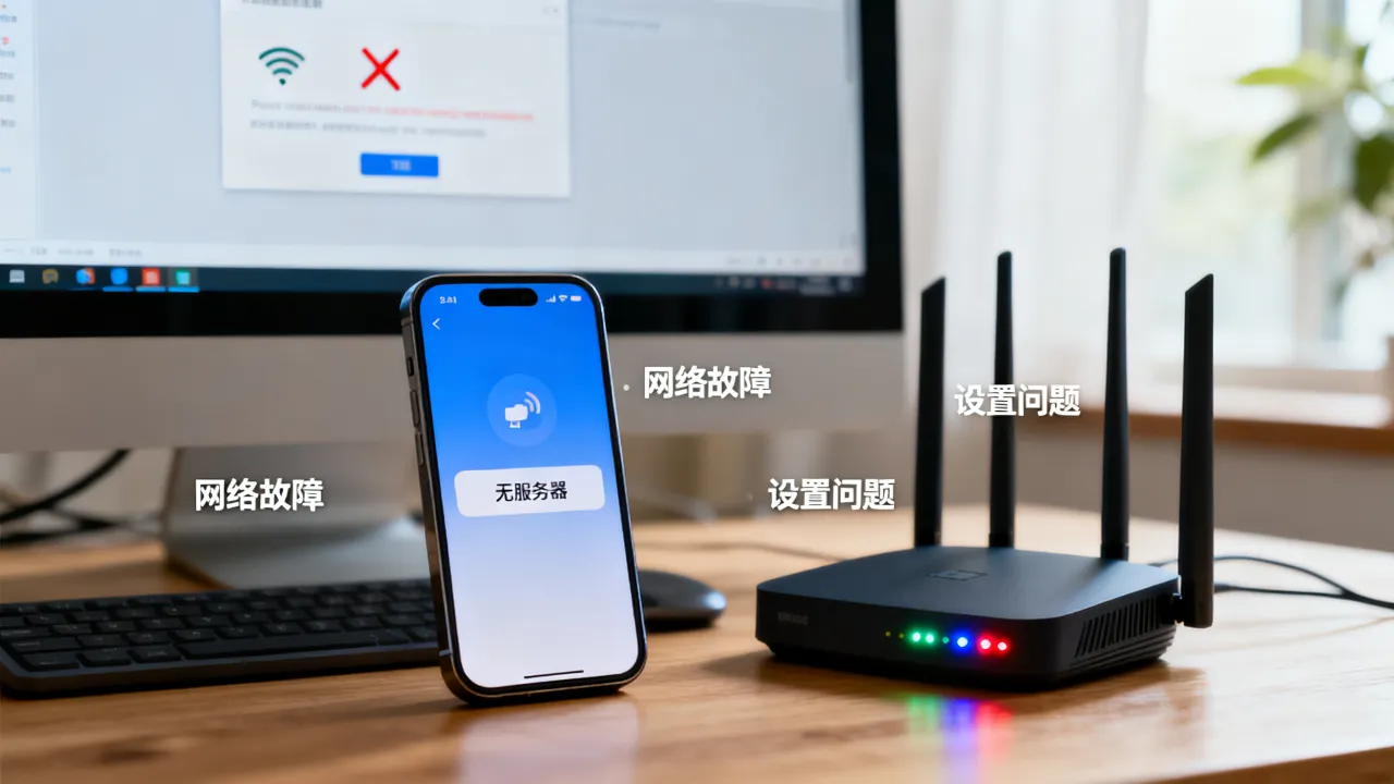为什么卡总是无服务器，网络故障还是设置问题
