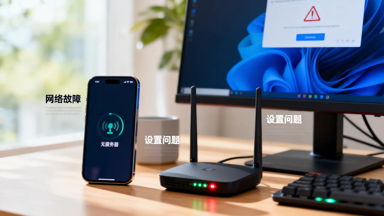 为什么卡总是无服务器，网络故障还是设置问题