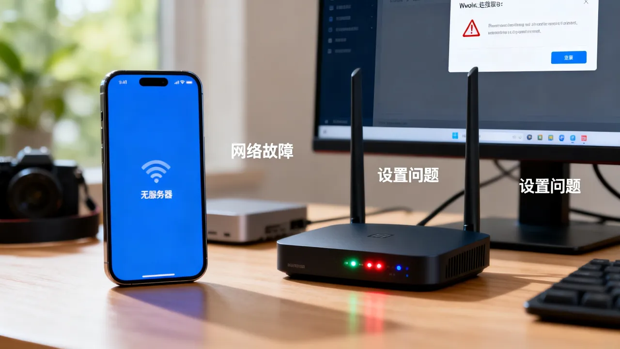 为什么卡总是无服务器，网络故障还是设置问题