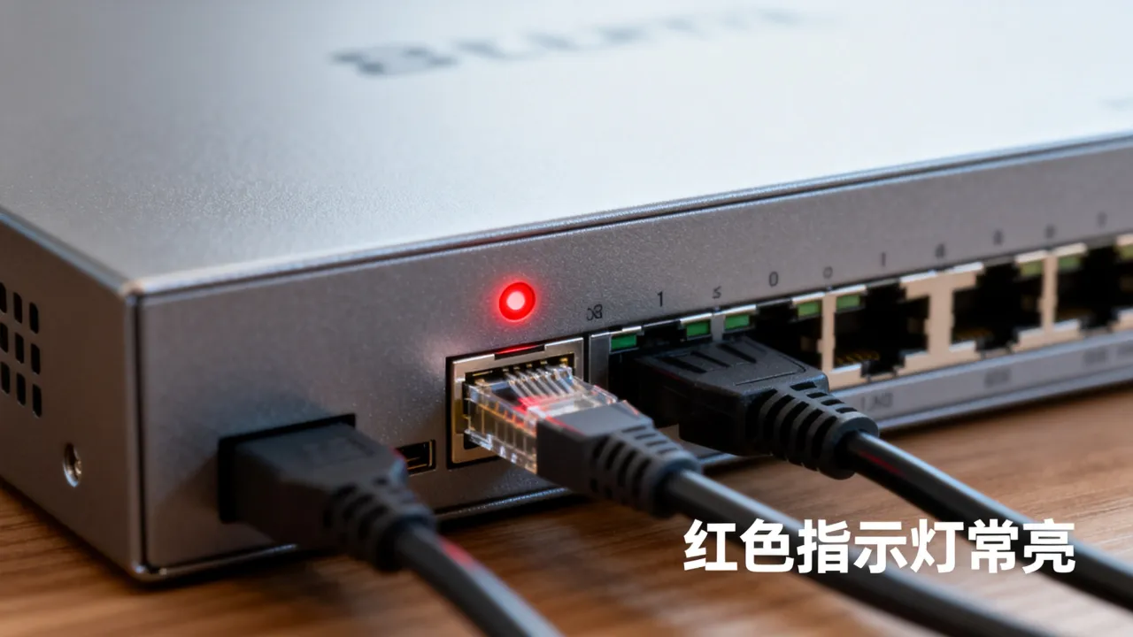 宽带服务器红色灯一直亮是什么原因，宽带服务器红色灯亮怎么办