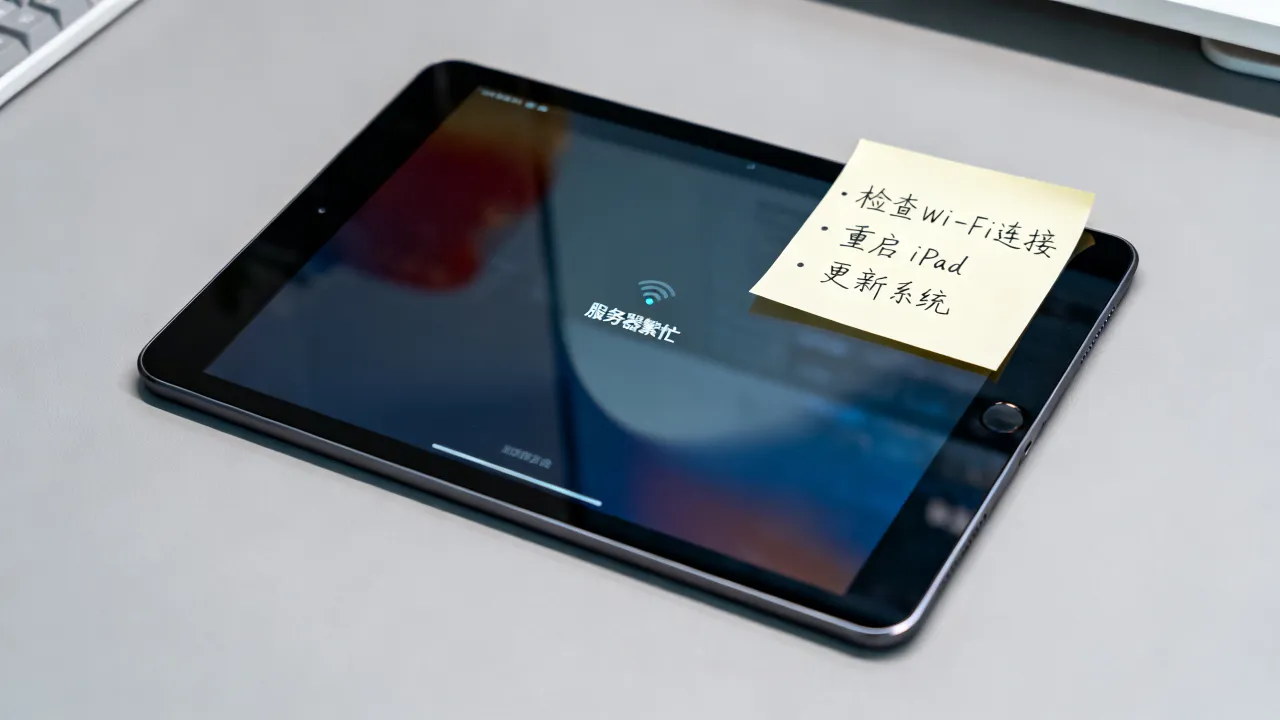 为什么iPad老是显示服务器繁忙，怎么解决频繁断连问题？