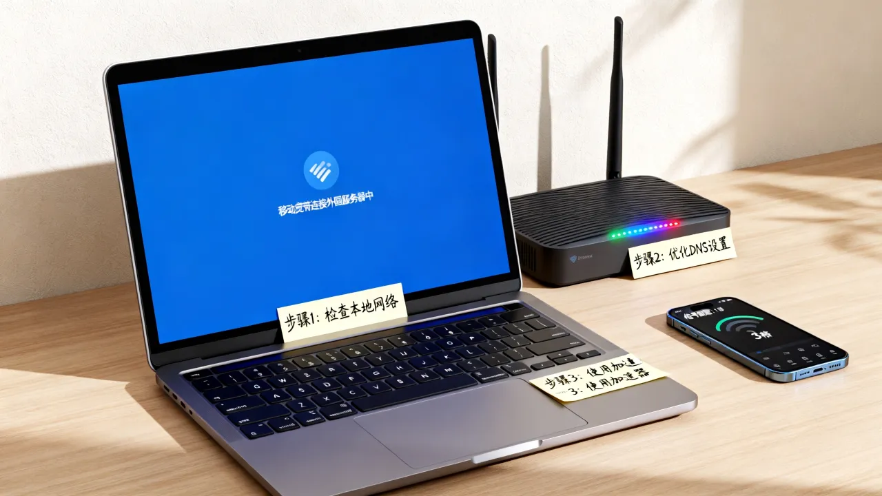 移动宽带访问外国服务器速度慢怎么办，怎么解决连接不稳定
