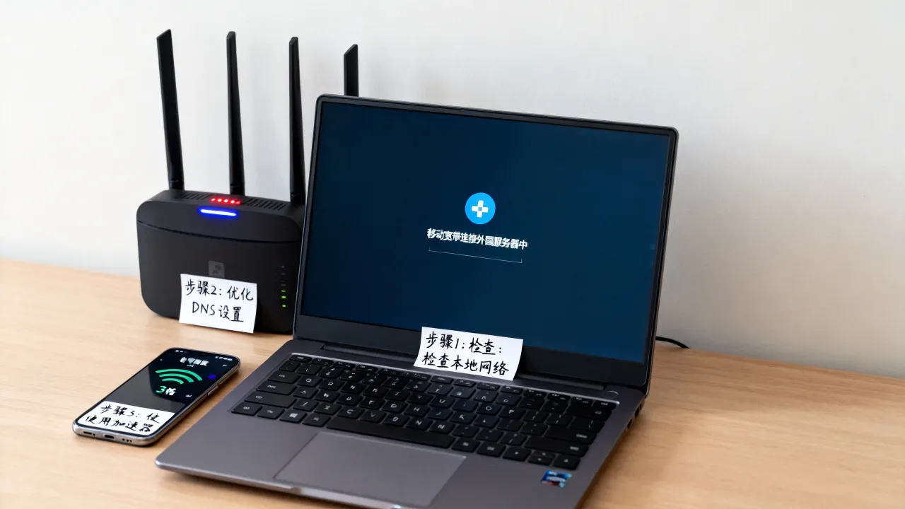 移动宽带访问外国服务器速度慢怎么办，怎么解决连接不稳定