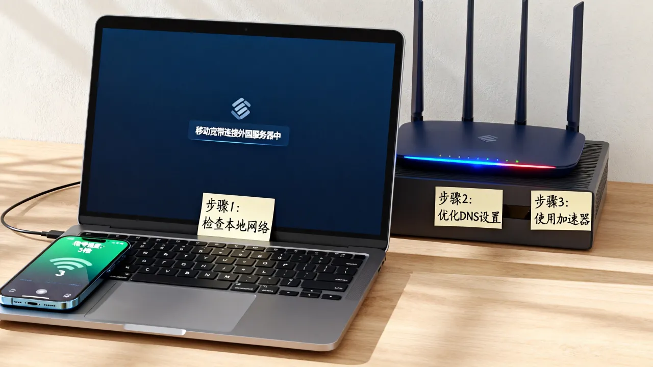 移动宽带访问外国服务器速度慢怎么办，怎么解决连接不稳定
