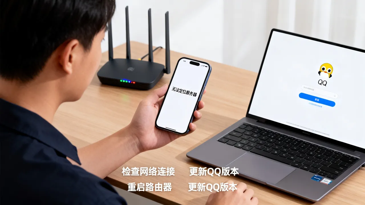 QQ里为什么无法定位服务器，无法定位服务器怎么解决？