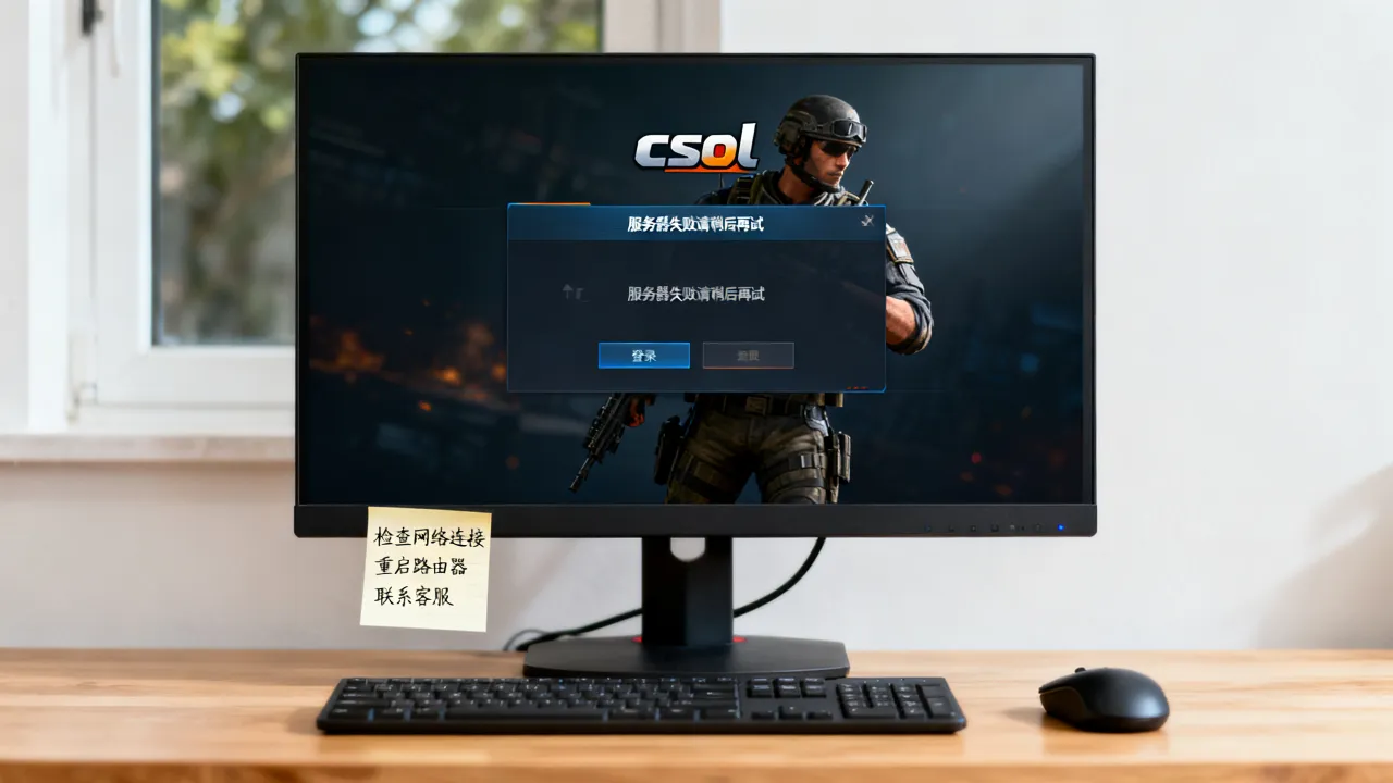 csol为什么服务器失败请稍后再试，进不去游戏怎么解决