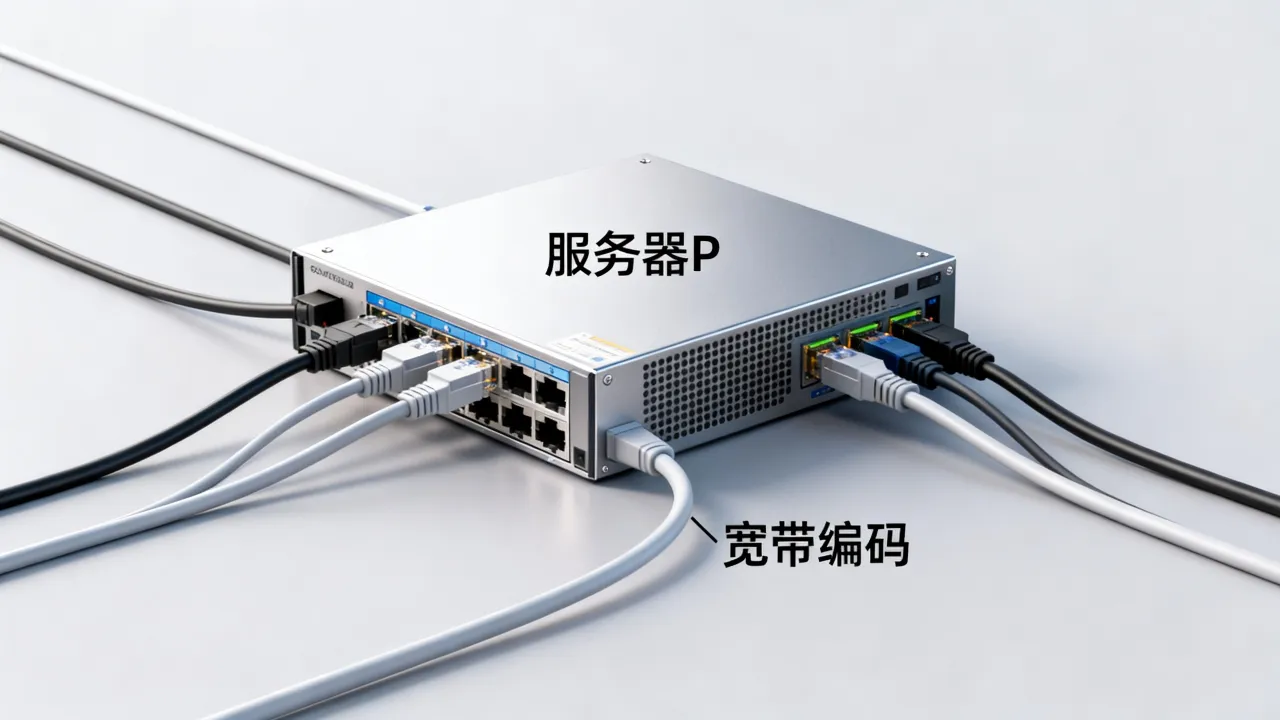 服务器p是宽带编码么，服务器p宽带编码怎么理解