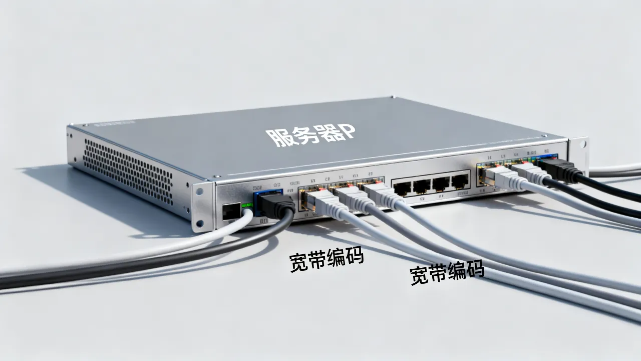 服务器p是宽带编码么，服务器p宽带编码怎么理解