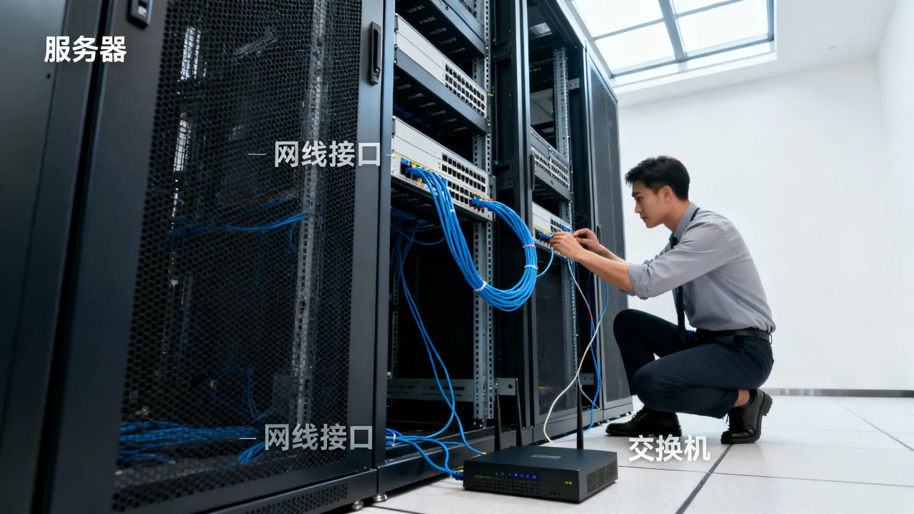 厂里服务器怎么装宽带，企业机房网络接入方案