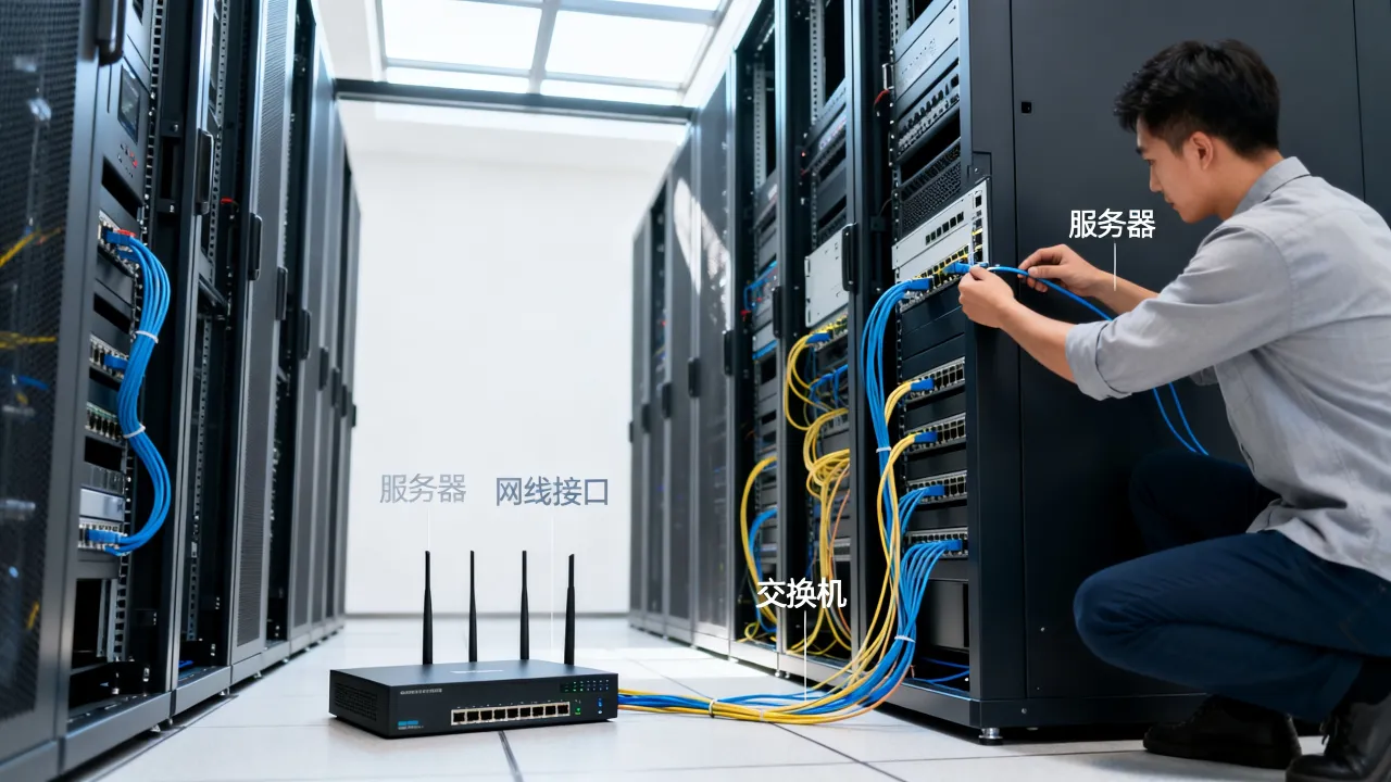 厂里服务器怎么装宽带，企业机房网络接入方案