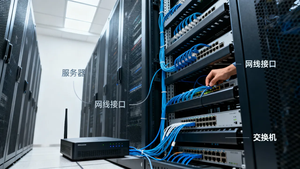 厂里服务器怎么装宽带，企业机房网络接入方案