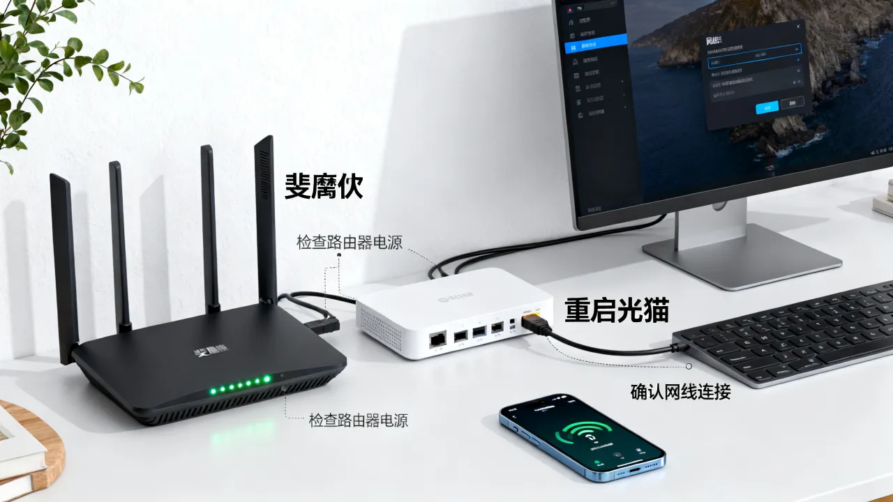 斐讯宽带运营商服务器连不上是什么原因，怎么设置？