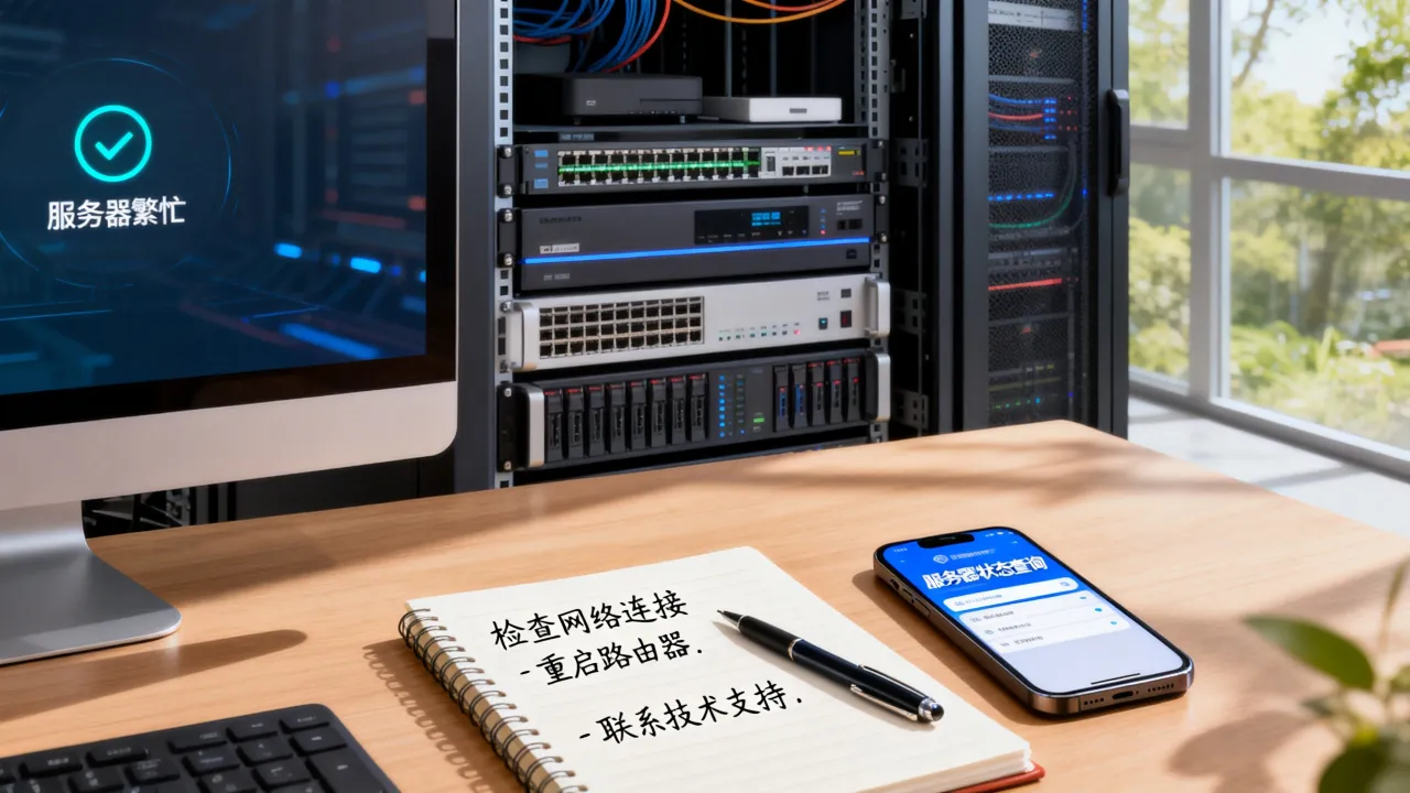 为什么显示服务器繁忙，服务器繁忙怎么解决？