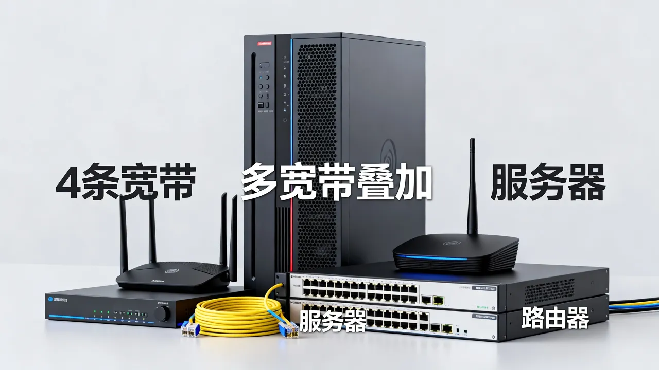 4条宽带用服务器吗，多宽带叠加需要什么硬件配置？