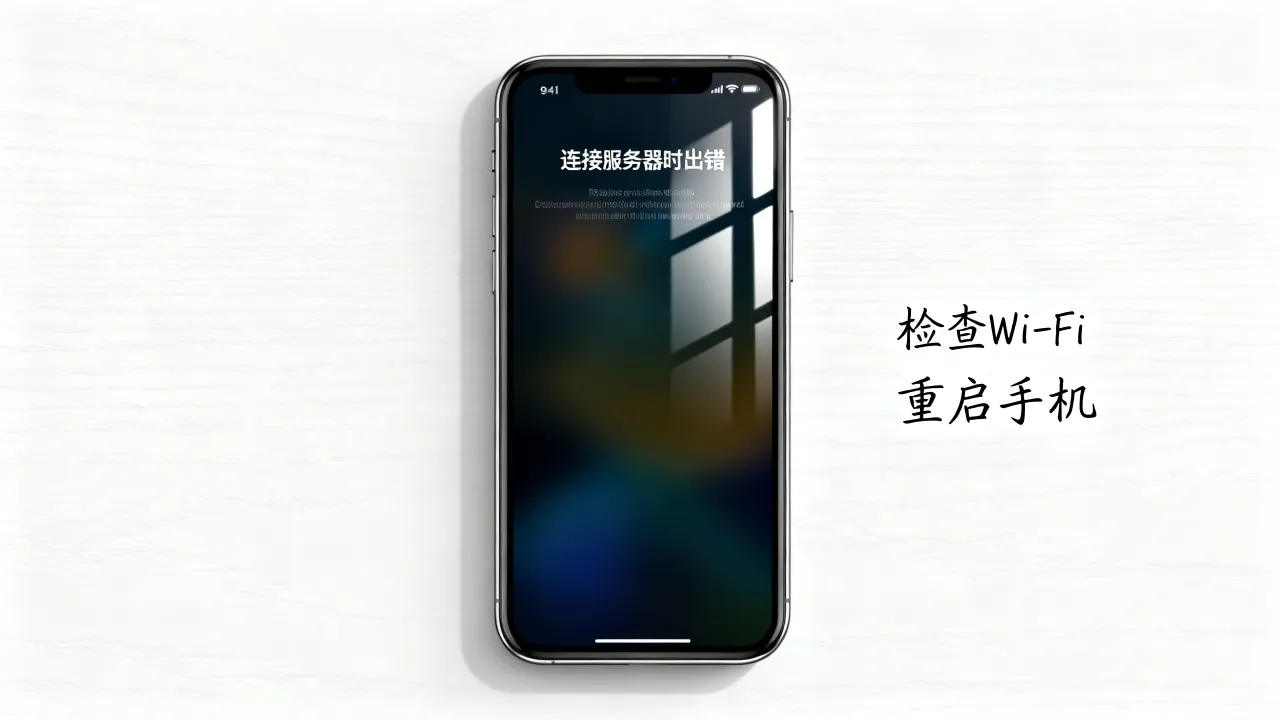 为什么苹果手机会一直连接id服务器错误，该怎么办？