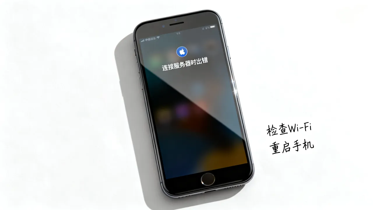 为什么苹果手机会一直连接id服务器错误，该怎么办？