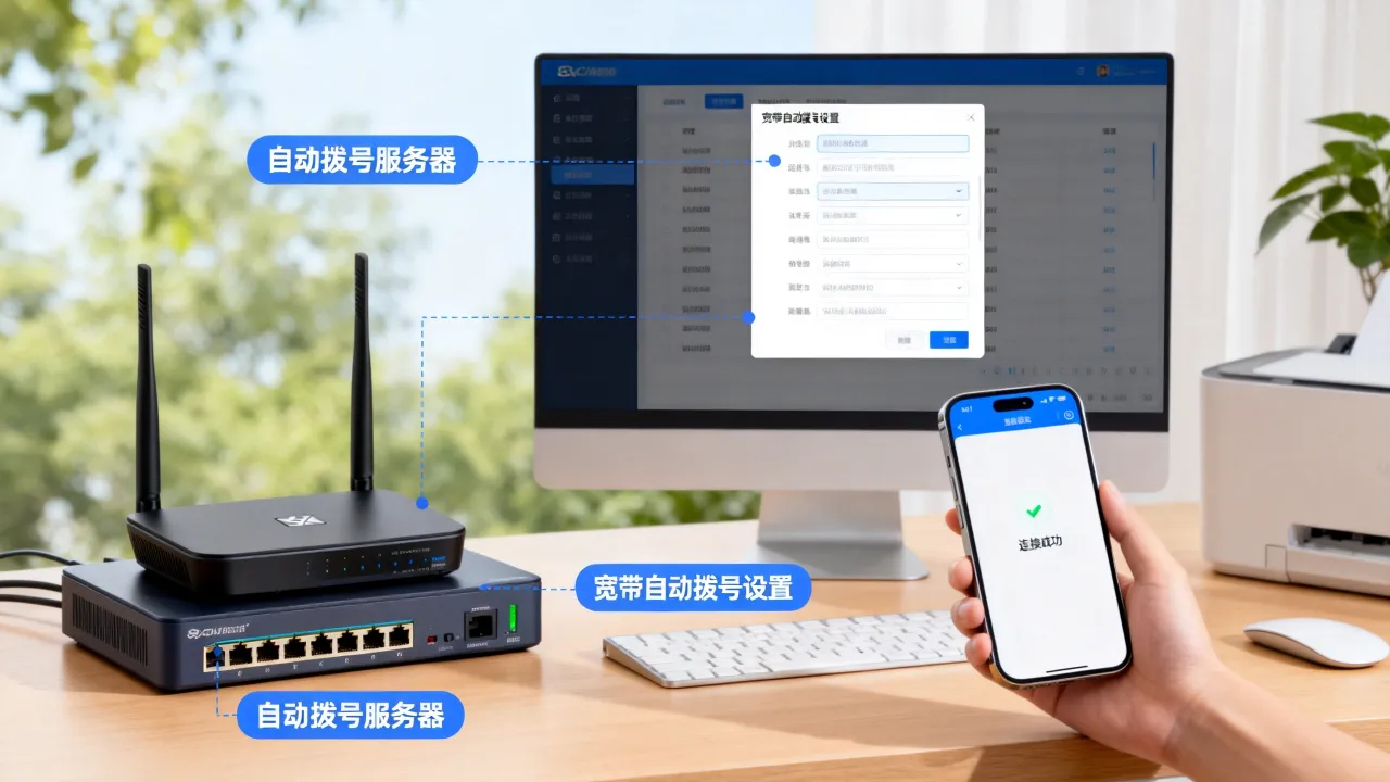 自动宽带拨号服务器是什么？，宽带自动拨号设置方法