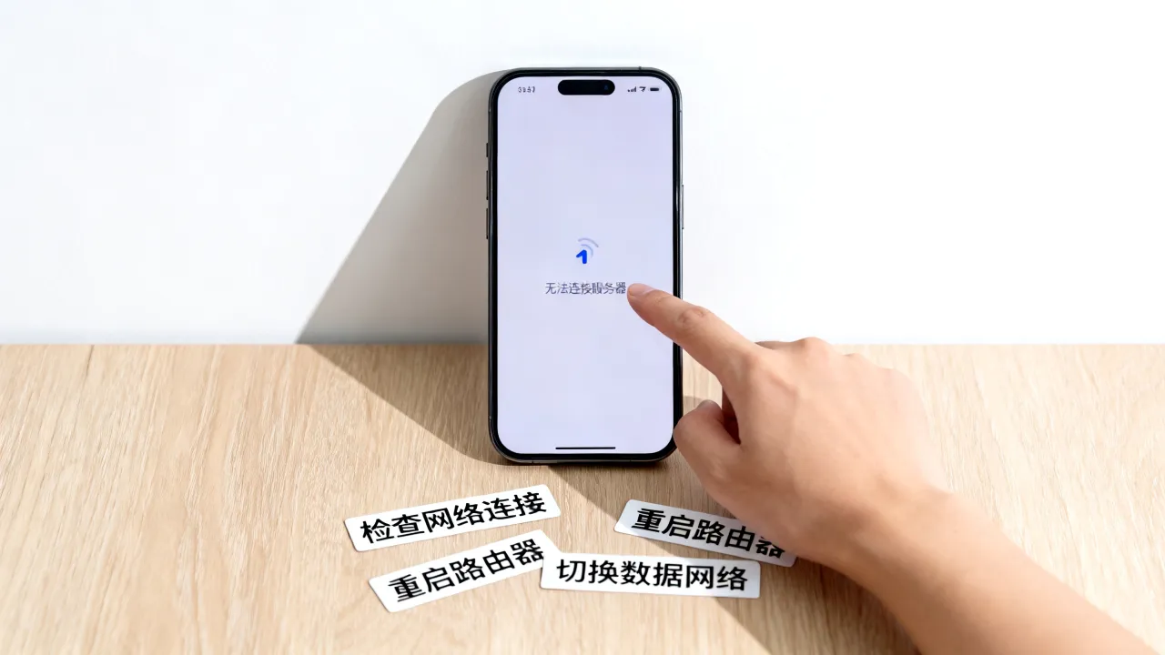 为什么app会显示无法连接服务器，手机连不上服务器怎么办