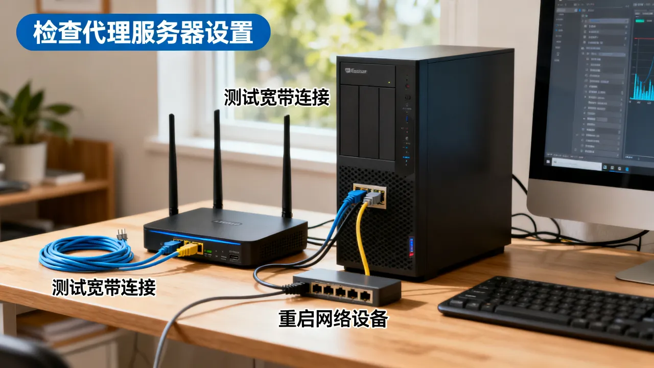 代理服务器没有宽带怎么解决，代理服务器宽带连不上网
