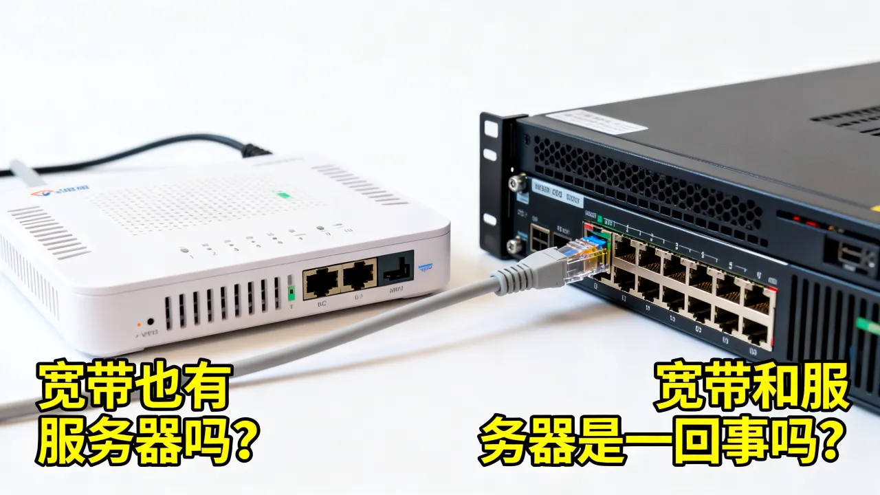 宽带也有服务器吗，宽带和服务器是一回事吗