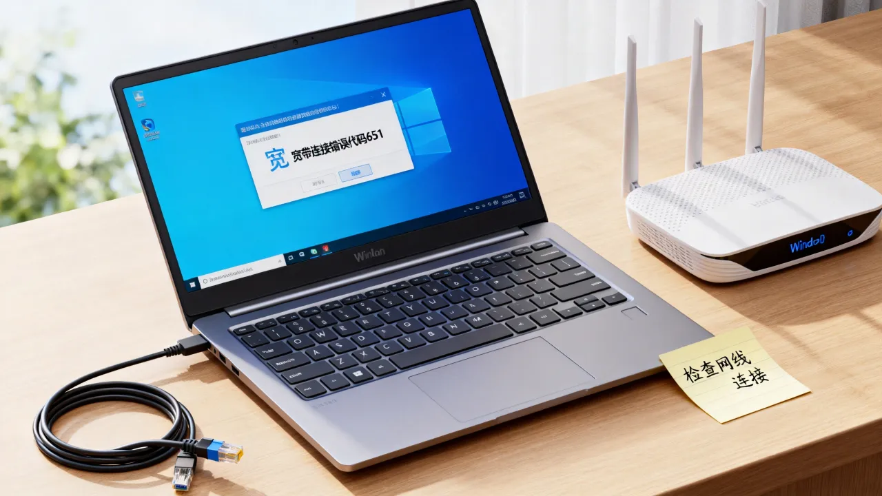 Win10电信宽带无法连接网络连接服务器怎么办，宽带连接错误代码651如何解决？
